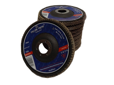 Tarcze lamelka 125 tarcza do szlifowania ściernica wachlarzowa listkowa listkowelamelowe FI 125 gr 60 FALONTECH do stali metalu FTGFD12560 zdjęcie nr 4