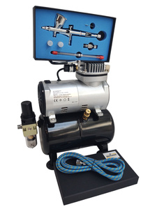 Zestaw malarski kompresor 20T z butlą z aerografem AB180S AB-180S zdjęcie nr 2