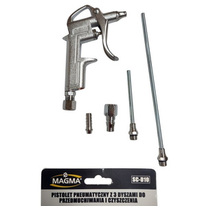 Pistolet do przedmuchiwania TG-10-16 z długą dyszą zestaw 3 dysze 2 krócce zdjęcie nr 4