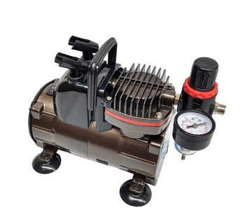 Zestaw do malowania kompresor do aerografów TC-812K ze stojakiem + aerograf AB-180 dwie dysze 0,2 0,3 Magma zdjęcie nr 5