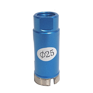Wiertło diamentowe 25 mm z gwintem M14  niebieskie granitu otwornica koronka kamień   zdjęcie nr 1