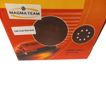 Krążki ścierne 150mm papier na rzep gr 60 z otworami 100szt ścierny krążek samoprzylepne zdjęcie nr 5