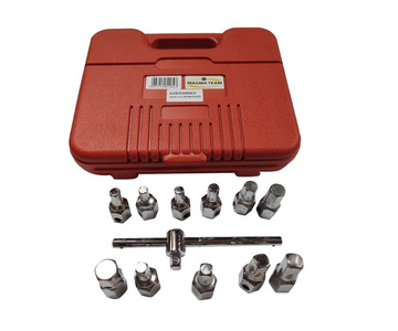 Klucze do korków do oleju 12 cz. zestaw kluczy samochodowe Set Combination Socket Wrench Tools Set 1/2"&1/4" 12 elementów C1006 LT-A1151 1001C YC-02037 zdjęcie nr 4