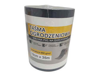 Taśma ogrodzeniowa antracyt 19x35 osłona na plot ogrodzenie panelowe grafit zdjęcie nr 8