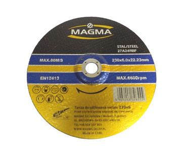 Tarcza do szlifowania metalu stali 230 x 6mm Magma  zdjęcie nr 1