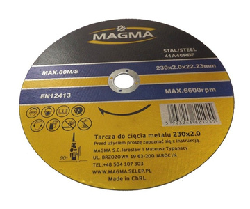 Tarcza tarcze do cięcia stali, metalu 230x2,0 25 sztuk Magma zdjęcie nr 6