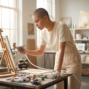 Aerograf AB-186 zestaw pneumatyczny lakierniczy AB186 zdjęcie nr 6