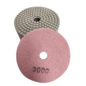 Tarcza diamentowa rzepik na mokro 100 mm gr 3000 biały szlifowania gres gresu kamień granit poler polerowania polerska fazowania P 3000 G3000 #3000