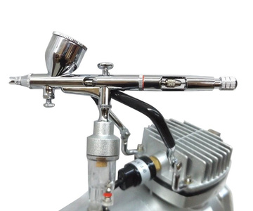 Aerograf z kompresorem 3L zestaw lakierniczy AB-180K AB180K AB 180K zdjęcie nr 5