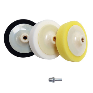 Zestaw gąbek gąbka biała czarna żółta 150 3 miękka średnia twarda 150mm 150xm14 150x45 3sztuki komplet + tzpień M14 zdjęcie nr 7