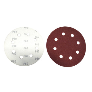 Krążki ścierne 180 mm papier na rzep gr. 60 z otworami 100 szt ścierny krążek samoprzylepne otwory 110mm zdjęcie nr 14