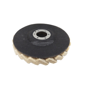 Tarcze filcowa FI 125 ściernica wachlarzowa tarcze do polerowania filc tarcza filcowa lamelka zdjęcie nr 3