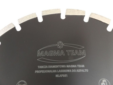 Tarcza diamentowa laserowa 350mm do cięcia asfaltu MLAP351 laser Magma 350 MLAP 350x25,4/20 350 x 25,4 350x25,4mm + redukcja 25,4/20 zdjęcie nr 4