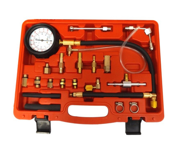 Tester ciśnienia wtrysku benzyny miernik sprężania TU-114 Truck Car Petrol Diesel Fuel Pressure Gauge Tester Kit Tool Set Injector 1014G zdjęcie nr 1