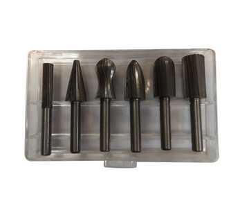 Zestaw frezów trzpieniowych do metalu pilniki 6mm frez 6 el frezy trzpieniowe HSS zdjęcie nr 5