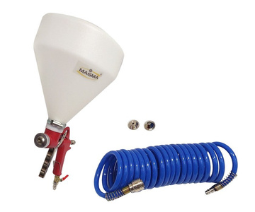 Pistolet do tynków plastik + zawór z dyszami , 4.0 6.0 8.0 FR-301 + wąż 8x12 15mb zdjęcie nr 7