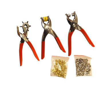 Zestaw kaletniczy oczka nity dziurkacz napy 128 el. M10008 zdjęcie nr 4