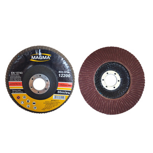 Tarcza tarcze 10 sztuk do metalu szlifowania lamelka listkowa 125mm gr120 P120 Magma Tarcza lamelkowa Elektrokorund płytkowa płytkowe zdjęcie nr 4