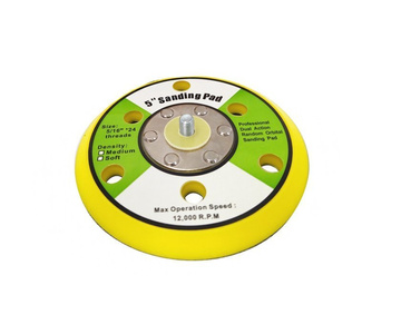 Tarcza dysk do szlifierki na rzep 125mm 6 dziur 5" 5/16" sanding pad zdjęcie nr 2
