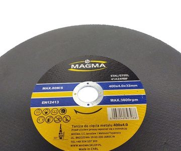 Tarcze do metalu stali Magma 400x4,0x32 Tarcza przecinarka zdjęcie nr 6