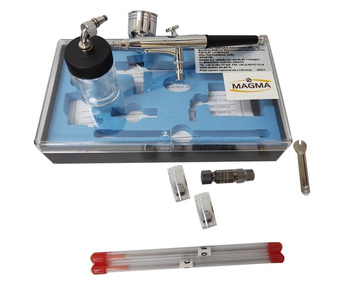 Aerograf 134S kompresor z butlą mini zestaw malarski TG134S TG-134S zdjęcie nr 13