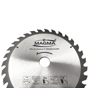 Piła tarcza tarcze do cięcia drewna 250mm 30T z widią 250x32 30/25,4/22,2/20 mm x 30 zębów widiowa Magma 250x32x30t zdjęcie nr 3