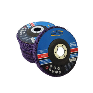 Tarcza tarcze do szlifowania metalu stali z włókniną fioletowa 125 dysk krążek do usuwania rdzy farby włosy murzyna BRICK METAL WOOD zdjęcie nr 8
