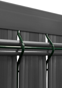 Listwy ogrodzeniowe pionowe wąskie 122x250cm RD03 Szary Grafit komplet zdjęcie nr 5