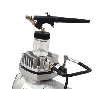 Aerograf AB138 AB-138 AB 138 z kompresorem z butlą zestaw modelarski z dyszą 0,3; 0,5 lub 0,8 jeden aerograf do wyboru zdjęcie nr 7