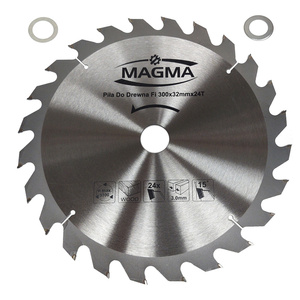 Piła tarcza tarcze do cięcia drewna 300 mm 24t z widią 300x32 mm x 24 zębów widiowa Magma 300x32x24t red 30 mm 25,4 mm 22,23 mm 20 mm 300x30 300x25,4 300x22,23 zdjęcie nr 1