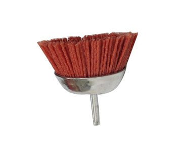 Szczotka nylonowa czołowa na wiertarkę 65mm/T6mm trzpień nylon postarzanie zdjęcie nr 5