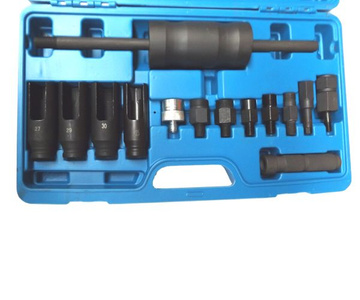 Ściągacz bezwładnościowy do wyciągania wtryskiwaczy nasadki klucze 1081D wtrysków prasa Bosch Delphi 14el. DENSO SIEMENS diesel Ściągacz wtryskiwaczy uniwersalny 14 szt zdjęcie nr 8