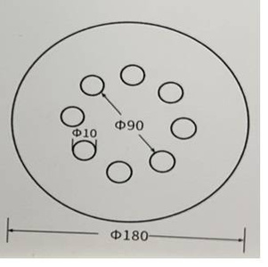 Krążki ścierne 180 mm papier na rzep gr. 80 z otworami 10 szt ścierny krążek samoprzylepne zdjęcie nr 10