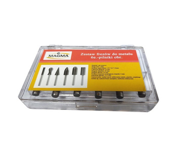 Zestaw frezów trzpieniowych do metalu pilniki 6mm frez 6 el frezy trzpieniowe HSS zdjęcie nr 3