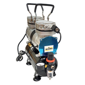 Aerograf AB134K z kompresorem dwutłokowym do malowania 30T zestaw lakierniczy AB-134K zdjęcie nr 2