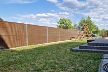 Listwy ogrodzeniowe pionowe wąskie 122x250cm RD05 Antracyt komplet zdjęcie nr 11