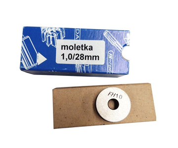 Radełko proste - moletka 28x8x8mm 1mm Magma zdjęcie nr 3