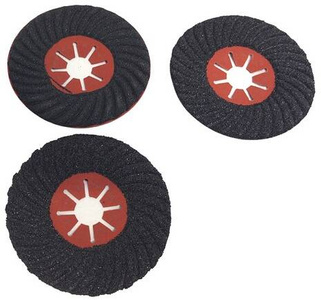 Zestaw 3 sztuk tarcz tarcza dysk fibrowy półsztywny do szlifowania kopyto fibra dysk fibra 125 22,23 granit gres 125mm GR 40 GR 60 GR 80 zdjęcie nr 4