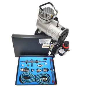 Aerograf AB-183K AB183K AB 183K + kompresor z butlą TC-20T zestaw pneumatyczny lakierniczy zdjęcie nr 4