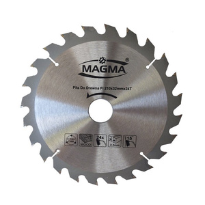 Piła tarcza tarcze do cięcia drewna 210mm 24T z widią 210x32 30/25,4/22,2/20 mm x 24 zębów widiowa Magma 210x32x24t zdjęcie nr 2