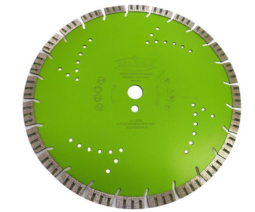 Tarcza diamentowa segmentowa turbo do cięcia betonu 350x25,4mm MHT351 Magma 15mm diament 350 mm MHT 350x25,4 350 x 25,4 350x25,4mm zdjęcie nr 1