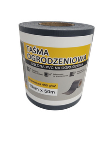 Taśma ogrodzeniowa antracyt 19x50 osłona na plot ogrodzenie panelowe grafit zdjęcie nr 10