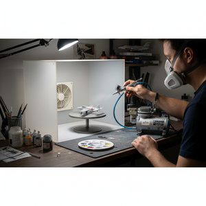 Aerograf AB 203 z dyszą 0,2; 0,3 mini kompresor AB-203 zdjęcie nr 13