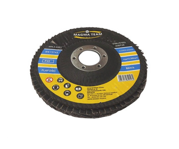 Tarcza tarcze lamelka listkowa 115mm gr 40 10 sztuk do metalu Magma płytkowa płytkowe zdjęcie nr 4