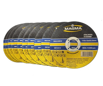 Tarcza do cięcia stali metalu 100 szt 115x1,0 tarcze Magma zdjęcie nr 1