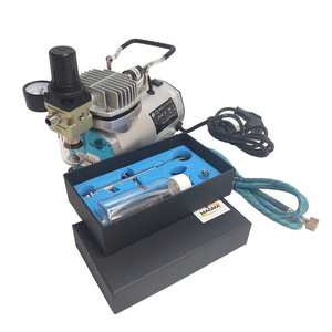 Kompresor do aerografów TC20C + AB182P + wężyk 1/4-1/8 1,8m Aerograf AB-182P Airbrush DOUBLE ACTION Airbrush AB182P AB182 AB 182P zdjęcie nr 2