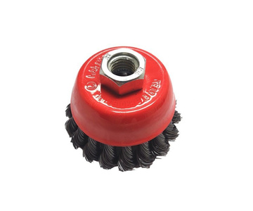 Szczotka druciana obrotowa doczołowa 75mm plecionka szczotki doczołowe 75 M14 drut Angle Grinder WIRE 75xM14 75M14 75 M14 zdjęcie nr 12