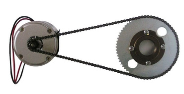 Silnik 24V 280W + łańcuch + zębatka z wolnym kołem 55T zdjęcie nr 1