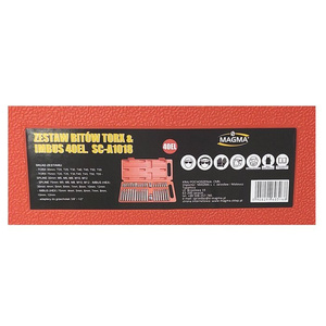 Zestaw końcówek imbus i torx 40 el. imbusy torx imbus&torx 40el. zdjęcie nr 5