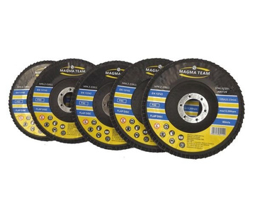 Tarcza tarcze do metalu szlifowania lamelka listkowa 125mm gr80 P80 Magma Tarcza lamelkowa Elektrokorund płytkowa płytkowe zdjęcie nr 2